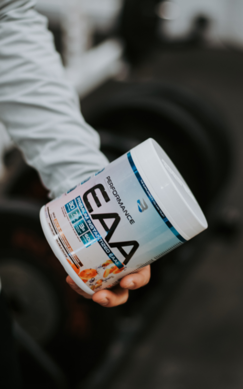 Image de supplement Performance EAA de Believe Supplements pour les services de nutrition d'Entrainement Peak